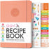 GoGirl Recipe Book – Blank Cookbook to Write In Your Own Recipes – Empty Cooking Journal for Family Recipes – Personalized Recipe Notebook – Hardc...