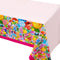 Sweet Candy Lollipop Plastic Tablecloth for Candyland Themed Birthday Party Baby Shower Decoration,Rectangle Disposable Table Cover - 52 x 90 inch...