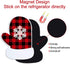 17Pcs Snowman Refrigerator Magnets | Christmas Decorations | Large Red Black Buffalo Plaid Fridge Magnet Stickers | Xmas Holiday Decorations for F...