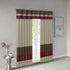 Madison Park Amherst Single Panel Faux Silk Rod Pocket Curtain With Privacy Lining for Living Room, Window Drapes for Bedroom and Dorm, 50x18, Red...