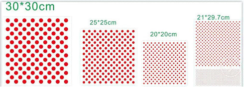 4PCS Dots Stencil 4 Sizes Polka Dot Stencils Painting Template Reusable Plastic Starburst Stencils for Painting on Wood Wall Decor...