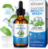 Odor Reduction Mint Concentrated Mouthwash, Travel Size Mouthwash Made with Spearmint Oil and Tea Tree Oil, Helps Freshen Breath Healthy Mouth...