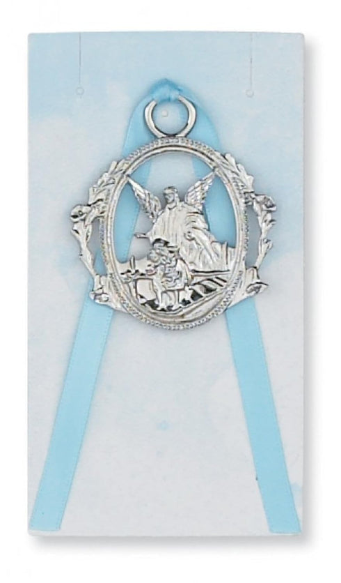 Blue Carded Guardian Angel Crib Medal...