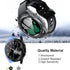 12+4 Pack Case for Samsung Galaxy Watch 6 Classic 47mm with Tempered Glass Screen Protector, Waterproof Hard PC Scratch Resistant Protective Cover...