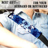 Blue Hawaiian Flowers Car Seat Belt Pillows for Adults, Florals Universal Carseat Covers Strap Pad Head Neck Support for Women Girls Ladies Backpa...