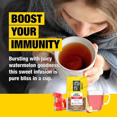 Tiesta Tea - Chunky Watermelon, Loose Leaf, Sweet Watermelon Herbal Tea, Premium Non-Caffeinated Blend, Make Hot or Iced, Brews Up to 25 Cups, 2 O...