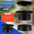 Sadnyy Parasol Umbrella Hole Ring Plug and Cap Set Outdoors Deck Table Hole Cover Insert Thicker Umbrella Plug for Patio Table Yard, Black...