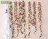PARTY JOY 5pcs 41Ft Flower Garland Fake Rose Vine Artificial Flowers Hanging Rose Ivy Hanging Baskets Wedding Arch Garden Background Decor (Pink, ...