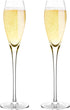 Bella Vino Hand Blown Crystal Champagne Flutes - Bella Vino Standard Champagne Glasses Made from Premium Crystal Glass, Great Gift, 10.5", Clear, ...
