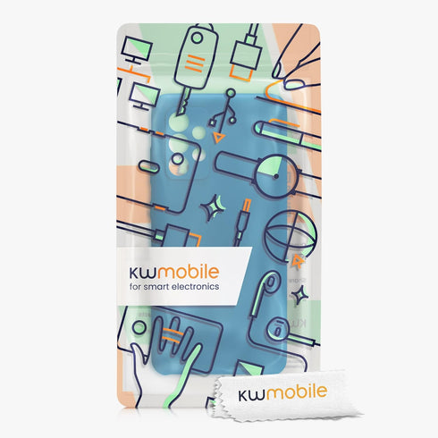 kwmobile Case Compatible with Samsung Galaxy A52 / A52 5G / A52s 5G Case - TPU Silicone Phone Cover with Soft Finish - Blue Reef...