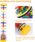 Rainmaker 12 inch Rain stick for babies Rattle Tube Rain Stick Shaker Music Sensory Auditory Instrument Toy For baby child girl (12 inch Yellow)...