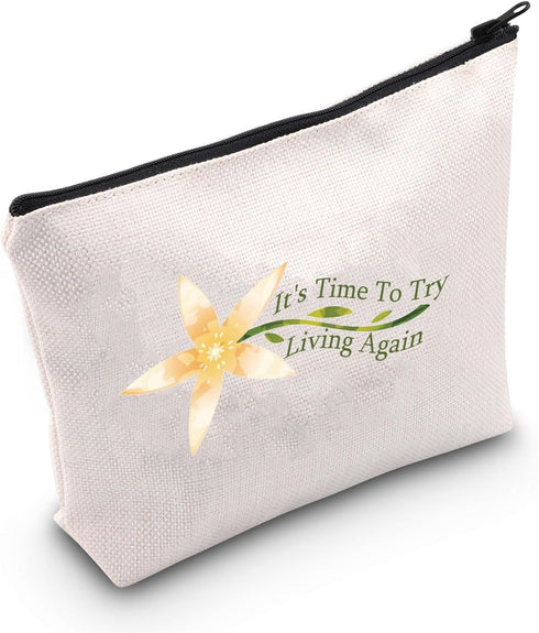 Game Lover Gift It's Time To Try Living Again Makeup Bag Game Inspired Gift Roleplaying Game Gift Game Player Gift...