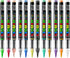 12 Colors Acrylic Paint Fabric Permanent Markers for Rock Canvas Wood Glass Ceramic Nail Painting Kit Art Pen...