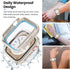 Goton 2 in 1 Waterproof Rugged Case for Apple Watch Screen Protector 44mm Series 6 5 4 SE, 360 Protective Glass Face Cover Hard PC Bumper + Back F...