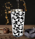 Waldeal Cute Panda Travel Coffee Mug with Flip Lid, Animal Stainless Steel Water Bottle Tumbler Cup 15 OZ for Men Women Kids...
