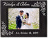 Personalized Newlywed Couples 7x5 Leather Picture Frame Engraved Women Mens Wedding Anniversary Husband Wife...