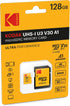 Kodak - 128GB Micro SD Card UHS-I U3 V30 A1 microSDHC/XC - Micro SD Memory Card - Read Speed 95MB/s Max - Write Speed 85MB/s - Additional Storage ...