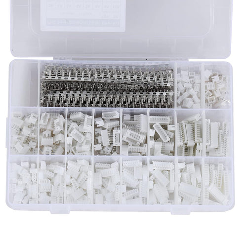 1550PCS JST PH 2.0mm Connector Assortment Kit 2.0mm Pitch Male Female 2/3/4/5/6/7/8/9/10 Pin Housing Adapter Plug Terminal...