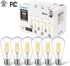 LVWIT ST21 LED Filament Bulb 5W(40 Watt Equivalent) Dimmable 2700K Warm White Vintage Edison Light Bulb E26 Medium Base (6-Pack) (5W-Warm White)...