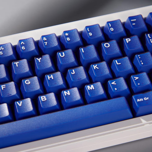 PBT Double Shot Blue Keycaps Cherry Profile Translucent Keycaps Set 114 Keys Fit for Mechanical Keyboard 60% 65% 95% Cherry Mx Switches...