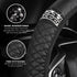 Bling Car Steering Wheel Cover, 15 Inch Rhinestones Soft Leather Elastic Steering Wheel Protector, PU Soft Leather with Crystal Diamond, Sparkly C...