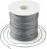 Cheriswelry 100M 0.8mm Nylon Beading Cord Gray Chinese Knotting Rattail Macrame Thread String Roll for Jewelry Making Kumihimo Wrapping Supplies D...
