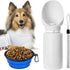 Dog Water Bottle Portable, 25oz/750ml Travel Dog Water Bottle with Collapsible Dog Bowls Large, Lightweight & Leak Proof Silicone Dog Drinking Wat...