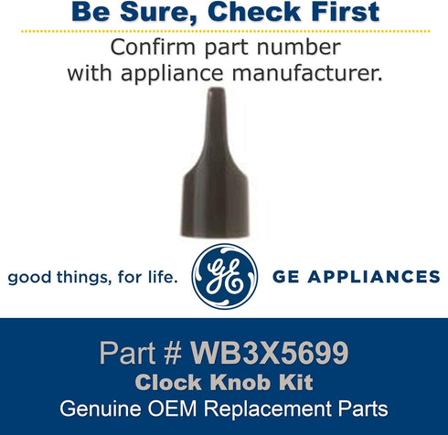 General Electric WB3X5699 Clock Knob Kit , Black...