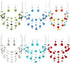 Multi Layered Shell Illusion Necklace Earring Set Colorful Chunky Beads Necklace for Women Gifts...