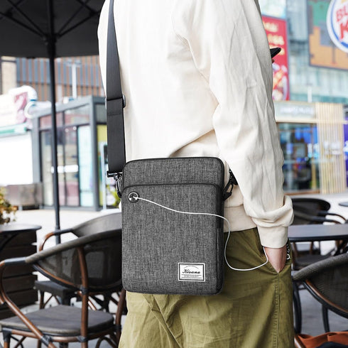 KIZUNA Tablet Sleeve Case 10 Inch Water Resistant Shoulder Messenger iPad Bag for 9.7" 10.5" 11" iPad Pro M2/10.9" iPad A14 Air 5/10.5" Surface Go...