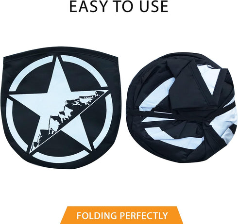 Wrangler, Gladiator Accessories JL,JT,JK,TJ,LJ,YJ Windshield Sunshade, fits Every Year Wrangler 1985-2025 Custom fit, Heat Shield Sun mat...