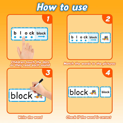 Blends & Digraphs Cards,Phonics Games,Speech Therapy Toys for Toddlers Kids,Learn to Read,Spelling Reading Learning Sight Word Games,kindergarten ...