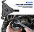 1 Pack Oil Filter Wrench, Adjustable 3 Jaw Oil Filter Wrench, Universal Oil Filter Removal Tool for 2"-4.2" Diameter Oil Filter (Black & White)...