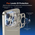 2 Pack Camera Lens Protector for iPhone 15 Pro Max/iPhone 15 Pro, Titanium Alloy Glass Camera Cover Screen, Anti-drop, Case Friendly ? (Golden, 15...