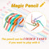 40 Pcs 7 Inch Flexible Pencils,Soft Novelty Pencil,Multi Colored Striped Soft Pencil with Eraser for Valentine's Day,Children Kids Gift School Fun...