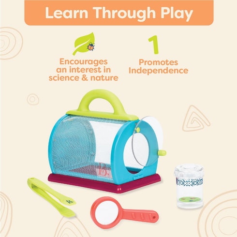 B. toys- Bug Bungalow- Bug Catching Kit- Sports & Outdoors- Insect Catching Set- Summer Toys- Educational & Developmental – 3 Years +...