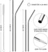 Hiware 12-Pack Reusable Stainless Steel Metal Straws with Case - Long Drinking Straws for 30 oz and 20 oz Tumblers Dishwasher Safe - 2 Cleaning Br...