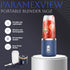 Paramexview® Portable Blender 14oz for Juices & Smoothies with 6 blades USB rechargeable Fusion Blender BPA-free and eco-friendly material...