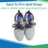 Heel Cups for Heel Pain Relief (3 Pairs) - Gel Cushion Inserts for Heel Spur, Achilles Tendonitis, Plantar Fasciitis - Insole Pads for Shoes Women...