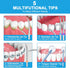 Water Dental Flosser Cordless for Teeth - AFROG 5 Modes Dental Oral Irrigator, Portable and Rechargeable IPX7 Waterproof Powerful Battery Life Wat...