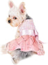 Dog Dress for Small Dogs Girl Summer Puppy Dresses Clothes Outfit for Chihuahua Yorkie Teacup Pink Dog Wedding Dress Holiday Cute Bowknot Pet Skit...