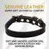 Adityna - Leather Dog Collar for Extra-Small Dogs and Puppies - Classic Style, Soft and Strong, Heavy Duty Black Leather Dog Collars for XSmall Do...