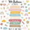 Boho Bulletin Board Set We Believe Motivational Classroom Decor Boho Positive Affirmations Cutouts for Teachers Classroom Bulletin Board School Wa...