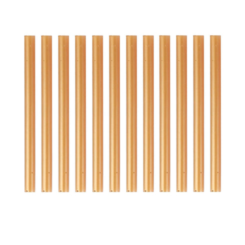 HUIHUIBAO 12 PCS Colored Hot Glue Sticks, Mini Hot Melt Adhesive Glue Stick for DIY Art Craft, 7 x 100mm, Gold...