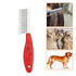 Dog or Cat Comb Grooming with Short and Long Teeth Dematting Knots Tangles Remover Combs Detangler Tool Suitable for Dogs Cats Poodle HorseStainle...
