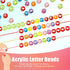 985 Pieces Letter Beads Kit,28 Styles Friendship Bracelet Kit Alphabet Beads Smiley Face Beads for Bracelets Jewelry Making Kit (White Letter Colo...