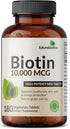 Futurebiotics Biotin 10,000 MCG High Potency Tablets Supports Healthy Hair, Skin & Nails & Energy Production, Non-GMO, 180 Vegetarian Tablets...