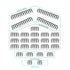 LINKUP - Combs for PSU Cable Extension | 4 x 24 P | 16 x 8 P | 4 x 6 P | Black...