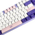 kutethy PBT Keycaps 5-Faced Dye-subbed Keycaps Set ANSI ISO Layout Compatible GK61 64 68 84 87 104 108 Mechanical Keyboards (Purple & White)...