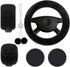 6 Pieces Set Fluffy Steering Wheel Cover Set, Soft Fuzz Handbrake Cover Gear Shift Cover, Cup Pad, Rearview Mirror Decorative Chain, Universal Car...